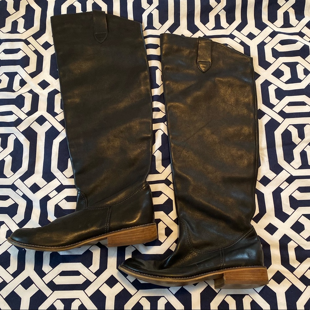 Black over the knee boots
